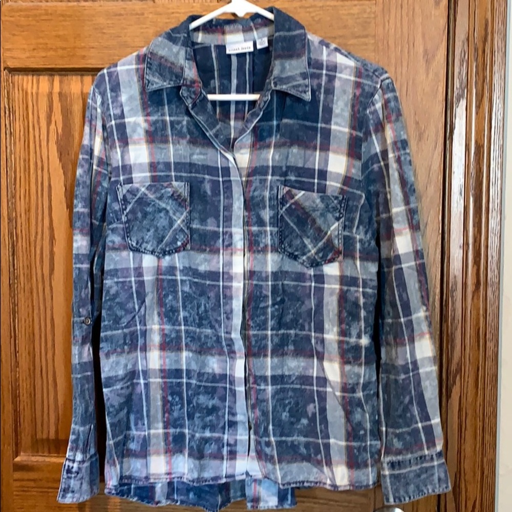 Tribal Jean plaid shirt